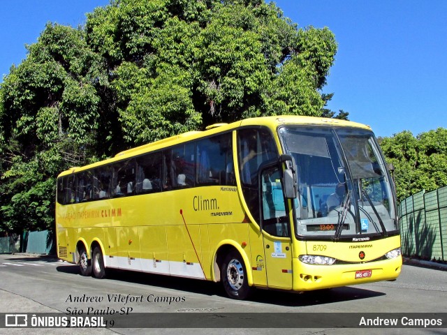 Viação Itapemirim 8709 na cidade de São Paulo, São Paulo, Brasil, por Andrew Campos. Número da foto: #12313040.