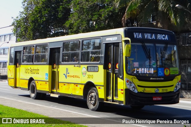 Viação Pinheiral 3010 na cidade de Volta Redonda, Rio de Janeiro, Brasil, por Paulo Henrique Pereira Borges. Número da foto: #12312330.