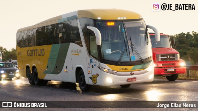 Empresa Gontijo de Transportes 18510 na cidade de Ribeirão das Neves, Minas Gerais, Brasil, por Jorge Elias Neres. Número da foto: #12310924.