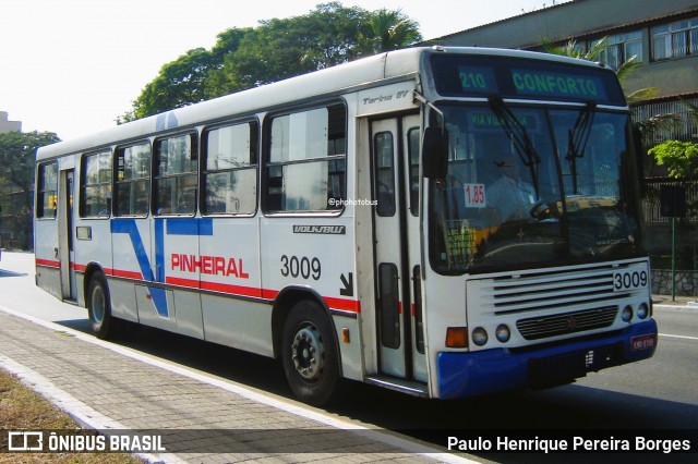 Viação Pinheiral 3009 na cidade de Volta Redonda, Rio de Janeiro, Brasil, por Paulo Henrique Pereira Borges. Número da foto: #12312310.