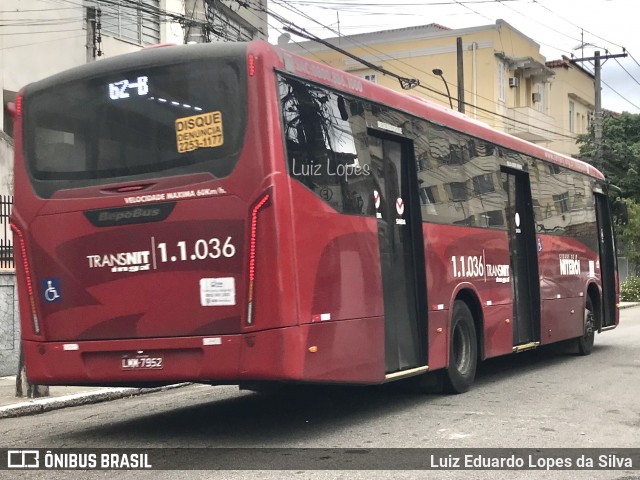 Auto Lotação Ingá 1.1.036 na cidade de Niterói, Rio de Janeiro, Brasil, por Luiz Eduardo Lopes da Silva. Número da foto: #12311272.