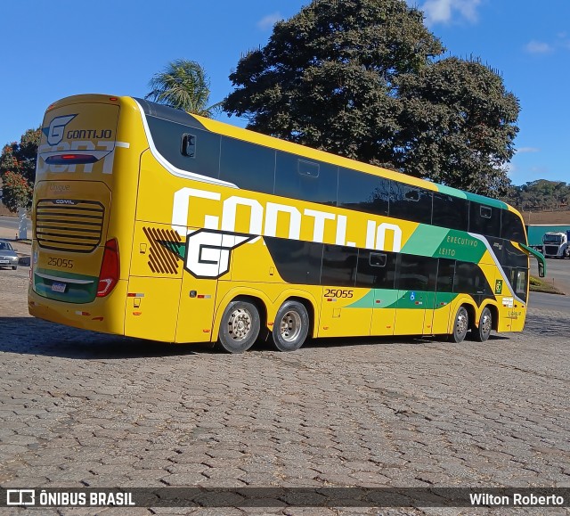 Empresa Gontijo de Transportes 25055 na cidade de João Monlevade, Minas Gerais, Brasil, por Wilton Roberto. Número da foto: #12311077.