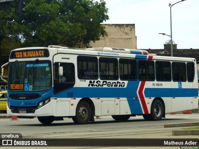 Viação Nossa Senhora da Penha RJ 188.095 na cidade de Rio de Janeiro, Rio de Janeiro, Brasil, por Matheus Adler. Número da foto: #12312038.