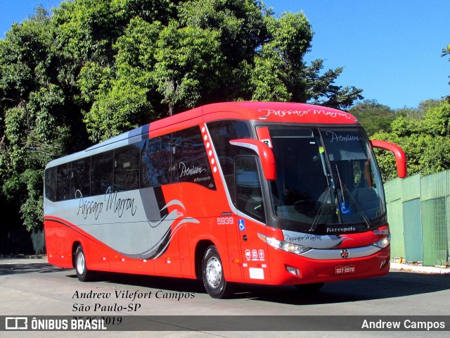 Empresa de Ônibus Pássaro Marron 5939 na cidade de São Paulo, São Paulo, Brasil, por Andrew Campos. Número da foto: #12312325.