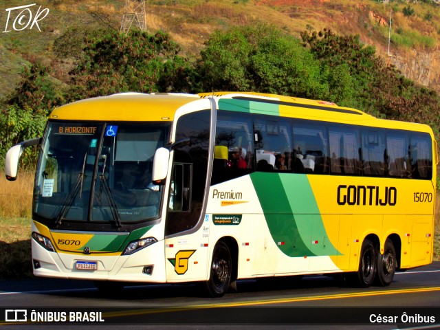 Empresa Gontijo de Transportes 15070 na cidade de Belo Horizonte, Minas Gerais, Brasil, por César Ônibus. Número da foto: #12312738.
