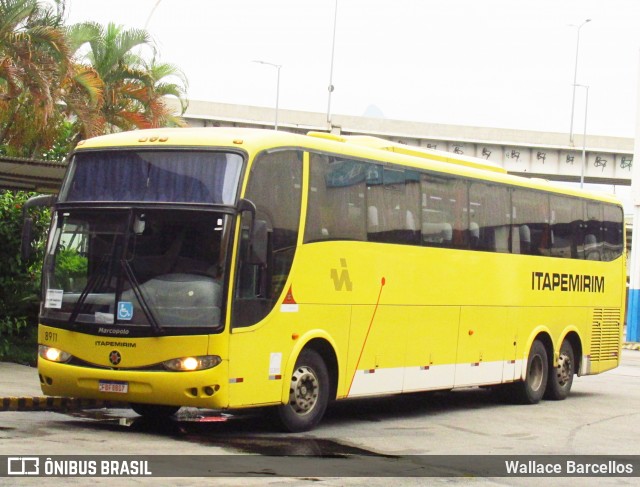 Viação Itapemirim 8911 na cidade de Rio de Janeiro, Rio de Janeiro, Brasil, por Wallace Barcellos. Número da foto: #12314135.