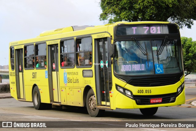 Viação Primor 400.055 na cidade de São Luís, Maranhão, Brasil, por Paulo Henrique Pereira Borges. Número da foto: #12314907.