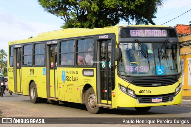 Viação Primor 400.152 na cidade de São Luís, Maranhão, Brasil, por Paulo Henrique Pereira Borges. Número da foto: #12314921.