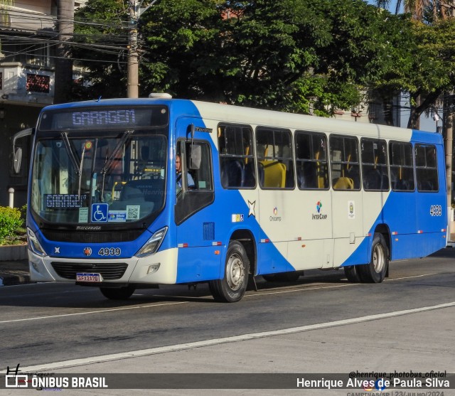 Onicamp Transporte Coletivo 4939 na cidade de Campinas, São Paulo, Brasil, por Henrique Alves de Paula Silva. Número da foto: #12314425.
