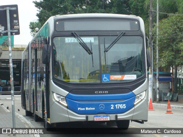 Sambaíba Transportes Urbanos 2 1765 na cidade de São Paulo, São Paulo, Brasil, por Mateus C.  Cardoso. Número da foto: #12313800.