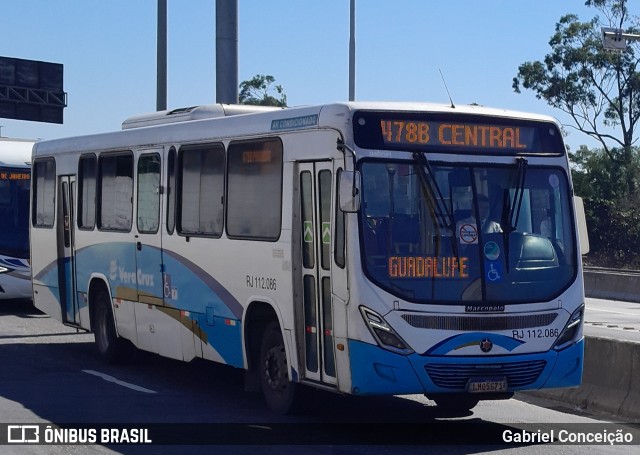 Auto Viação Vera Cruz - Belford Roxo RJ 112.086 na cidade de Rio de Janeiro, Rio de Janeiro, Brasil, por Gabriel Conceição. Número da foto: #12313543.