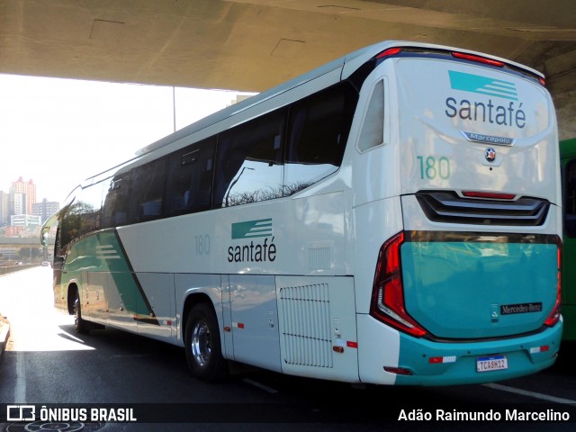 Santa Fé Transportes 180 na cidade de Belo Horizonte, Minas Gerais, Brasil, por Adão Raimundo Marcelino. Número da foto: #12317645.