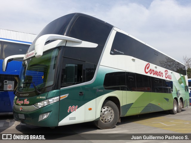 Cormar Bus 101 na cidade de Santiago, Santiago, Metropolitana de Santiago, Chile, por Juan Guillermo Pacheco S.. Número da foto: #12317813.