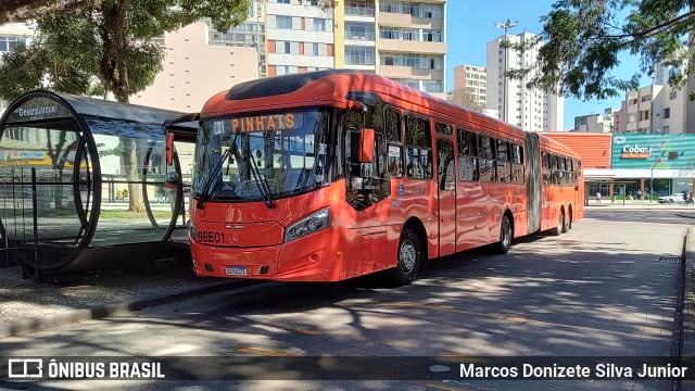 Expresso Azul 99E01 na cidade de Curitiba, Paraná, Brasil, por Marcos Donizete Silva Junior. Número da foto: #12315575.
