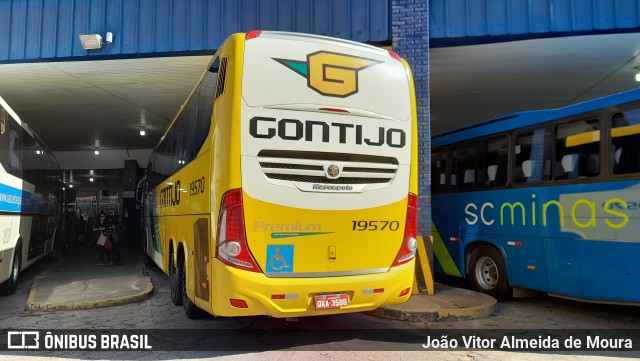 Empresa Gontijo de Transportes 19570 na cidade de Pouso Alegre, Minas Gerais, Brasil, por João Vitor Almeida de Moura. Número da foto: #12316123.