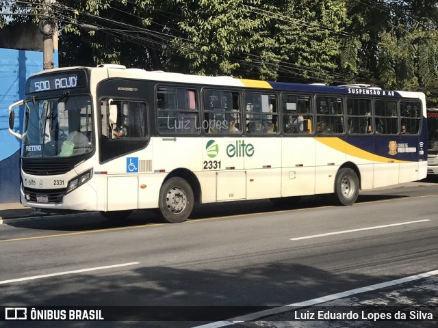 Viação Elite 2331 na cidade de Volta Redonda, Rio de Janeiro, Brasil, por Luiz Eduardo Lopes da Silva. Número da foto: #12316139.
