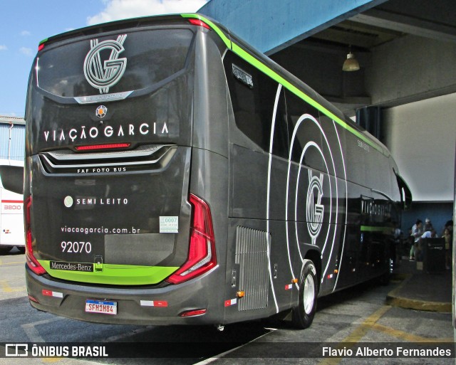 Viação Garcia 92070 na cidade de Sorocaba, São Paulo, Brasil, por Flavio Alberto Fernandes. Número da foto: #12315517.