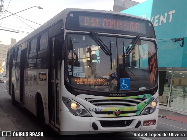 Viação Vaz 02 675 na cidade de Santo André, São Paulo, Brasil, por Rafael Lopes de Oliveira. Número da foto: #12317041.