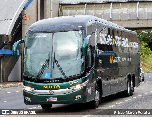 Viação Motta 14003 na cidade de Campinas, São Paulo, Brasil, por Prisco Martin Pereira. Número da foto: #12315092.