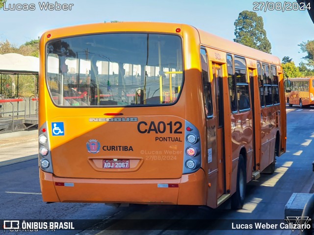 Auto Viação Santo Antônio CA012 na cidade de Curitiba, Paraná, Brasil, por Lucas Weber Calizario. Número da foto: #12372926.