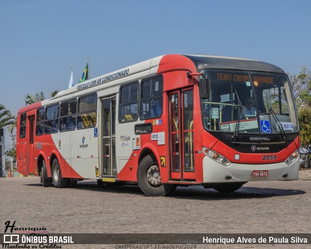 Itajaí Transportes Coletivos 2059 na cidade de Campinas, São Paulo, Brasil, por Henrique Alves de Paula Silva. Número da foto: #12375404.