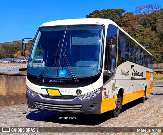 Transur - Transporte Rodoviário Mansur 4000 na cidade de Juiz de Fora, Minas Gerais, Brasil, por Mateus Vinte. Número da foto: #12373984.