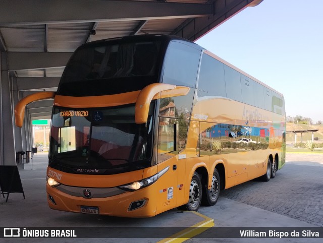 Viação Águia Branca 50740 na cidade de Guaratinguetá, São Paulo, Brasil, por William Bispo da Silva. Número da foto: #12374321.