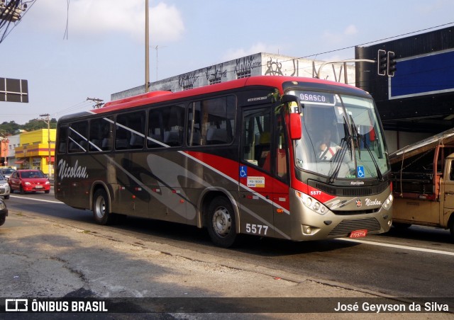 Nicolau Transportes e Turismo 5577 na cidade de Carapicuíba, São Paulo, Brasil, por José Geyvson da Silva. Número da foto: #12374845.