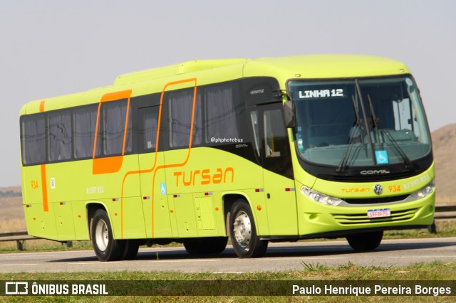 Tursan - Turismo Santo André 934 na cidade de Porto Real, Rio de Janeiro, Brasil, por Paulo Henrique Pereira Borges. Número da foto: #12374501.