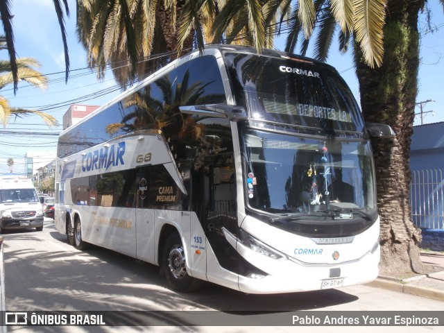 Cormar Bus 153 na cidade de Santa Cruz, Colchagua, Libertador General Bernardo O'Higgins, Chile, por Pablo Andres Yavar Espinoza. Número da foto: #12374124.