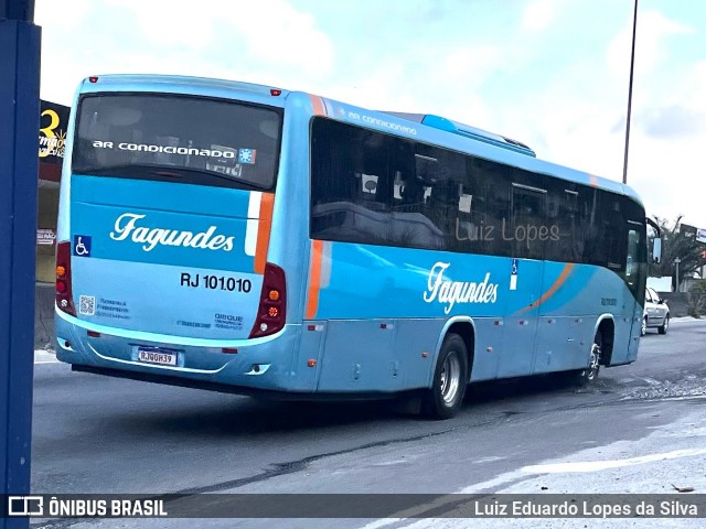 Auto Ônibus Fagundes RJ 101.010 na cidade de São Gonçalo, Rio de Janeiro, Brasil, por Luiz Eduardo Lopes da Silva. Número da foto: #12373815.