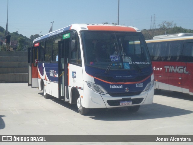 Viação Ideal B28555 na cidade de Duque de Caxias, Rio de Janeiro, Brasil, por Jonas Alcantara. Número da foto: #12373247.