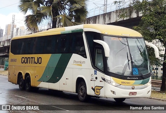 Empresa Gontijo de Transportes 18690 na cidade de Salvador, Bahia, Brasil, por Itamar dos Santos. Número da foto: #12373598.