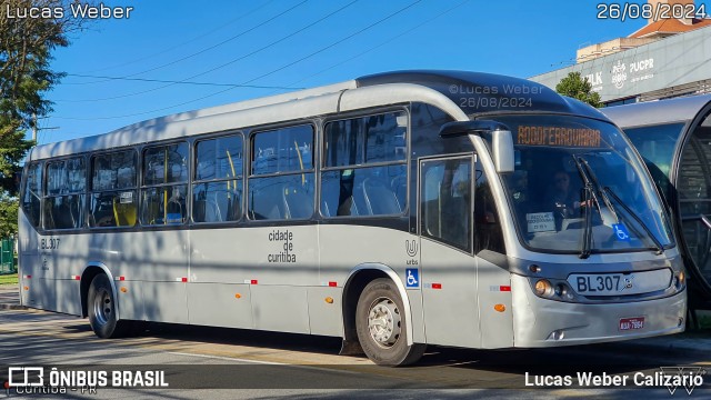 Transporte Coletivo Glória BL307 na cidade de Curitiba, Paraná, Brasil, por Lucas Weber Calizario. Número da foto: #12372915.