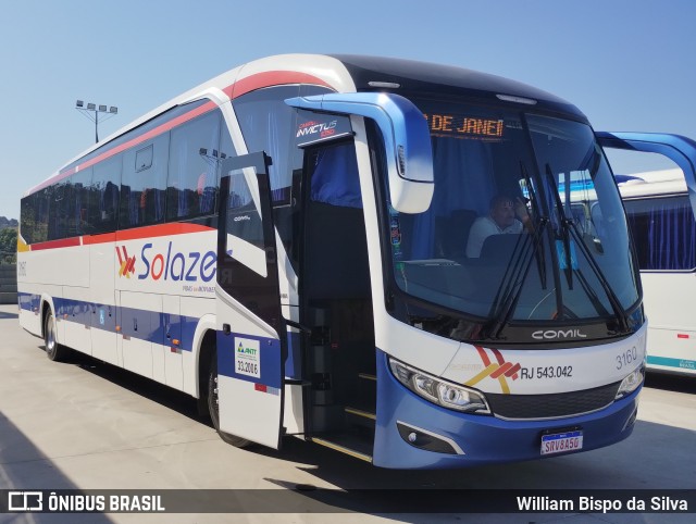 Solazer Transportes e Turismo RJ 543.042 na cidade de Duque de Caxias, Rio de Janeiro, Brasil, por William Bispo da Silva. Número da foto: #12374338.