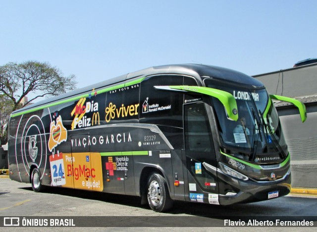 Viação Garcia 82329 na cidade de Sorocaba, São Paulo, Brasil, por Flavio Alberto Fernandes. Número da foto: #12373312.