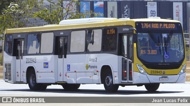 Viação Pioneira 233943 na cidade de Brasília, Distrito Federal, Brasil, por Jean Lucas Felix. Número da foto: #12374996.