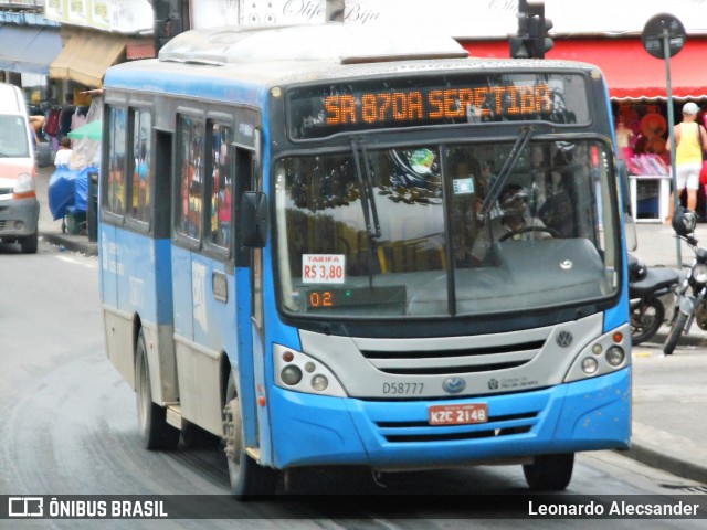 Auto Viação Bangu D58777 na cidade de Rio de Janeiro, Rio de Janeiro, Brasil, por Leonardo Alecsander. Número da foto: #12372631.