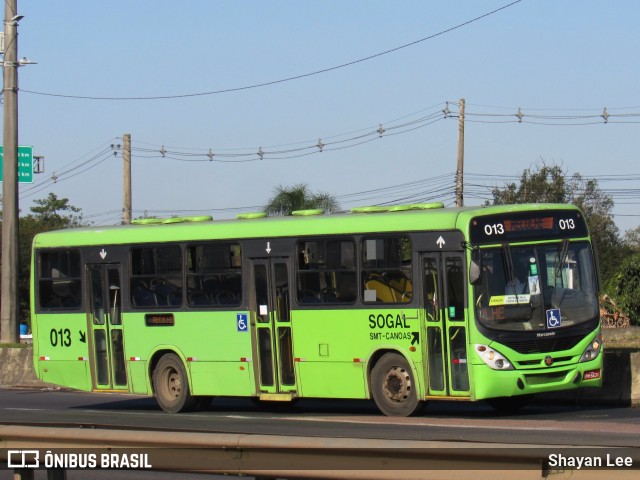 SOGAL - Sociedade de Ônibus Gaúcha Ltda. 013 na cidade de Canoas, Rio Grande do Sul, Brasil, por Shayan Lee. Número da foto: #12373770.