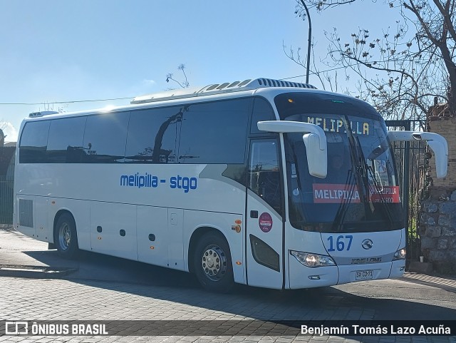 Autobuses Melipilla 167 na cidade de Estación Central, Santiago, Metropolitana de Santiago, Chile, por Benjamín Tomás Lazo Acuña. Número da foto: #12375739.