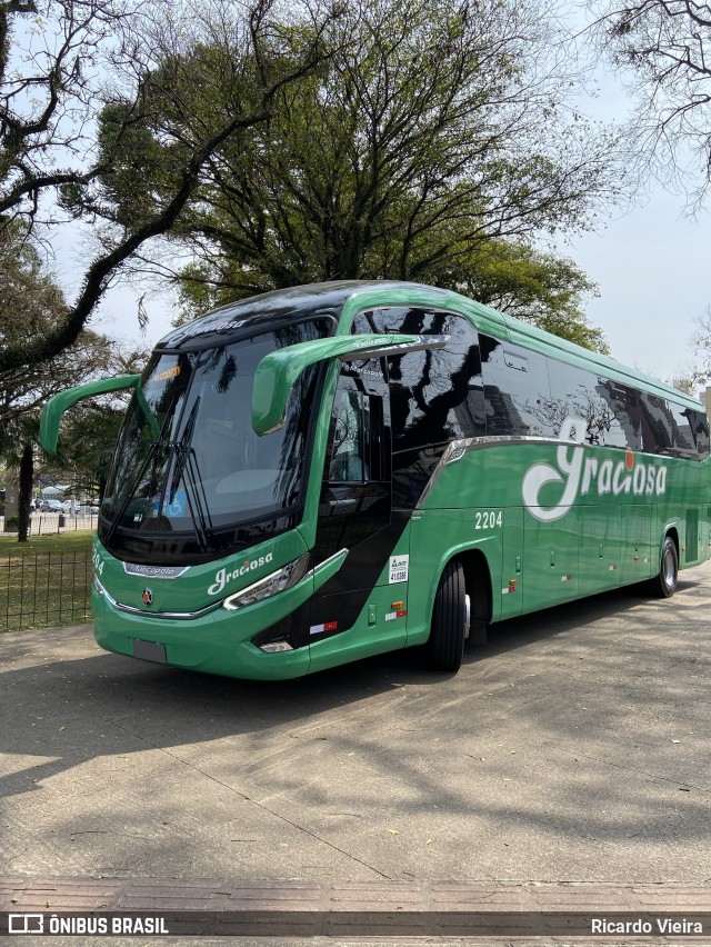 Viação Graciosa 2204 na cidade de Curitiba, Paraná, Brasil, por Ricardo Vieira. Número da foto: #12375183.