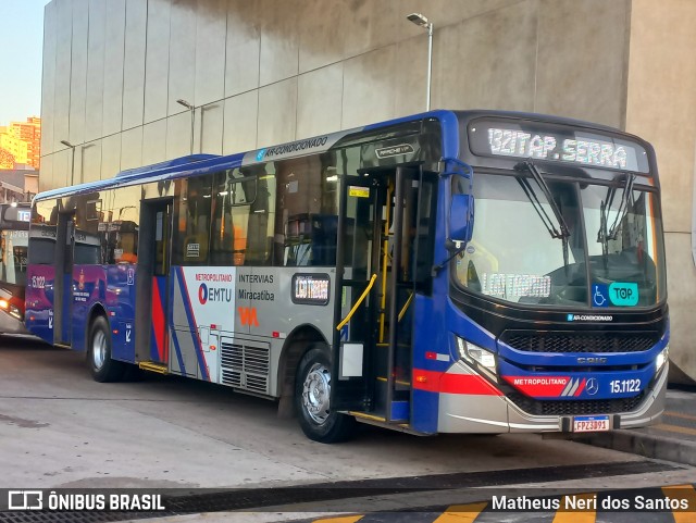 Viação Miracatiba 15.1122 na cidade de São Paulo, São Paulo, Brasil, por Matheus Neri dos Santos. Número da foto: #12373846.