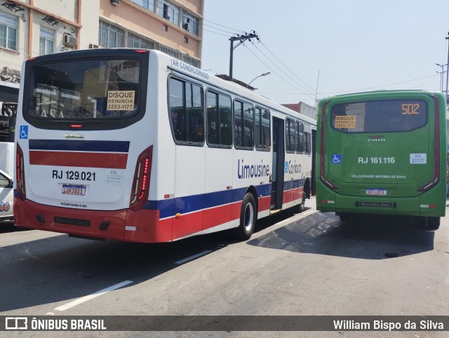Empresa de Transportes Limousine Carioca RJ 129.021 na cidade de Duque de Caxias, Rio de Janeiro, Brasil, por William Bispo da Silva. Número da foto: #12374312.