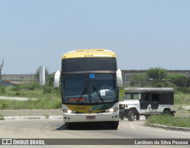 Empresa Gontijo de Transportes 14680 na cidade de Caruaru, Pernambuco, Brasil, por Lenilson da Silva Pessoa. Número da foto: #12398178.