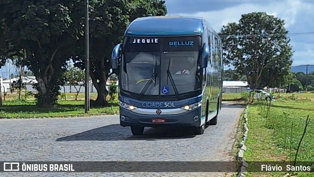 Viação Cidade Sol 11020 na cidade de Cruz das Almas, Bahia, Brasil, por Flávio  Santos. Número da foto: #12397017.