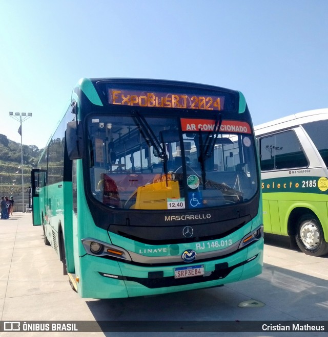 Linave Transportes RJ 146.013 na cidade de Duque de Caxias, Rio de Janeiro, Brasil, por Cristian Matheus. Número da foto: #12397399.