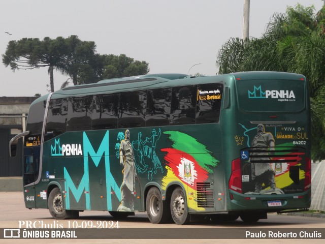Empresa de Ônibus Nossa Senhora da Penha 64202 na cidade de Curitiba, Paraná, Brasil, por Paulo Roberto Chulis. Número da foto: #12399089.