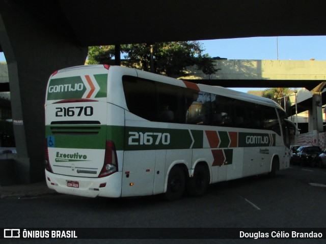 Empresa Gontijo de Transportes 21670 na cidade de Belo Horizonte, Minas Gerais, Brasil, por Douglas Célio Brandao. Número da foto: #12398756.
