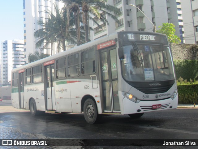 Borborema Imperial Transportes 608 na cidade de Jaboatão dos Guararapes, Pernambuco, Brasil, por Jonathan Silva. Número da foto: #12396933.