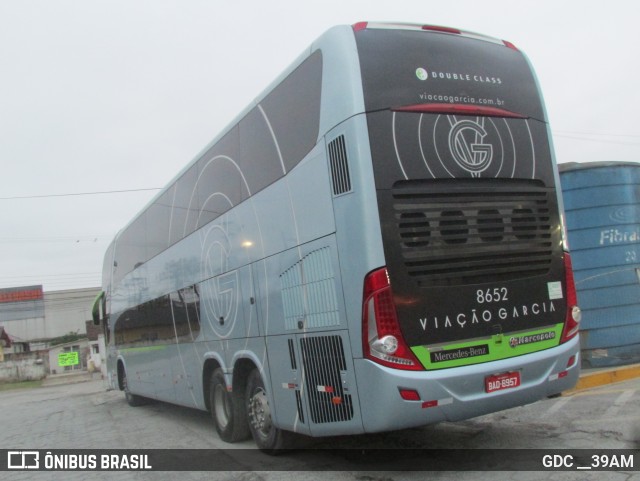 Viação Garcia 8652 na cidade de Curitiba, Paraná, Brasil, por GDC __39AM. Número da foto: #12398617.